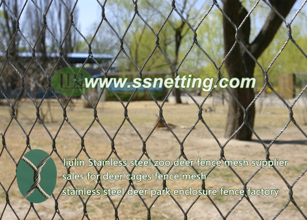 Netificación de la cerca de ciervo de acero inoxidable