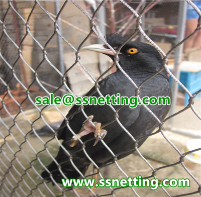 stainless steel wire mesh for bird aviary cage fence.jpg